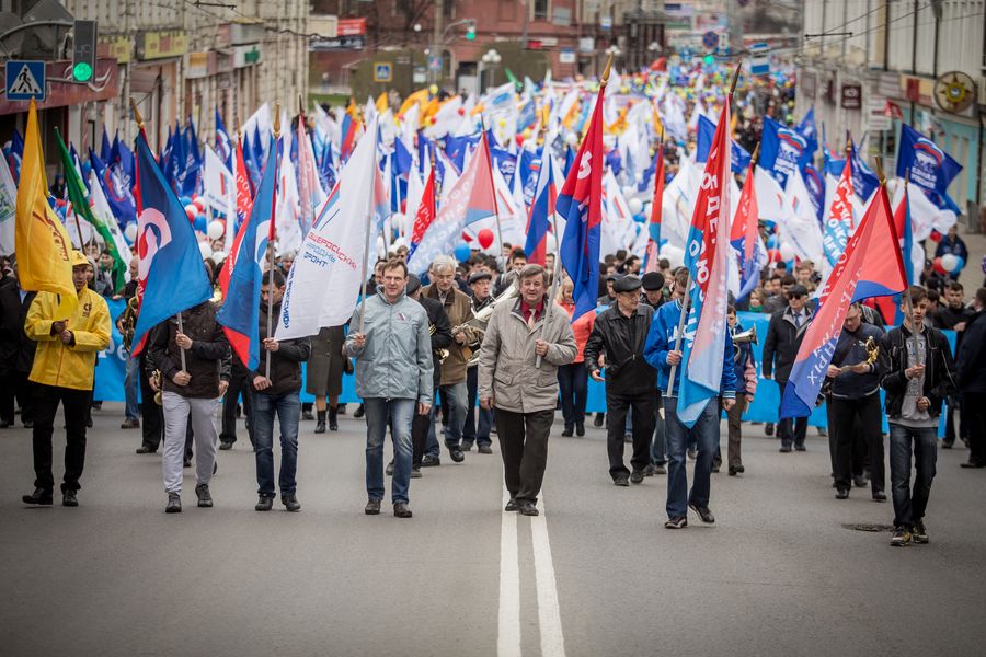 Томские новости, движение закроют перекроют первомайское шествие Движение в центре Томска перекроют из-за первомайских шествий