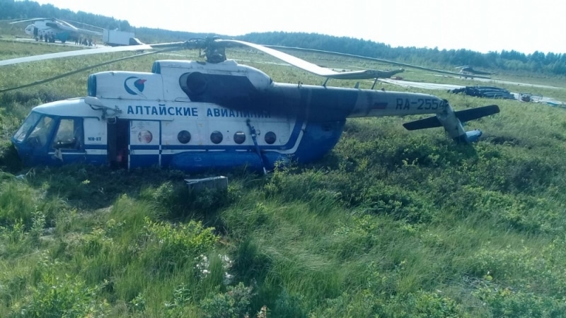 Происшествия, Томские новости, вертолет упал жесткая посадка Ми-8 Ми-8 совершил жесткую посадку на севере Томской области (ФОТО)