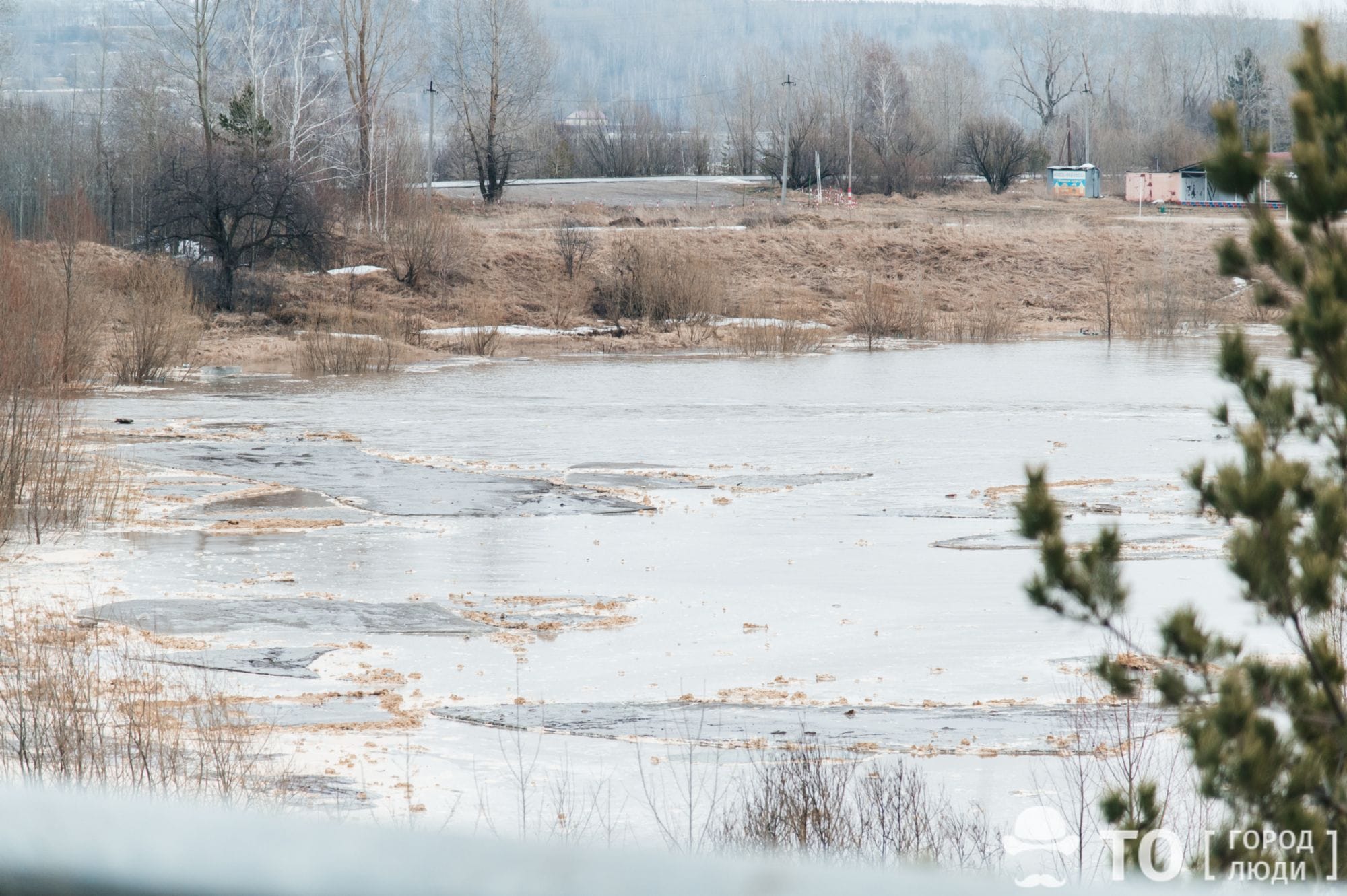 Паводок, Томские новости, паводок ледоход интересные новости Томска уровень воды подтопило затопило Уровень воды в Томи в районе Томска поднялся