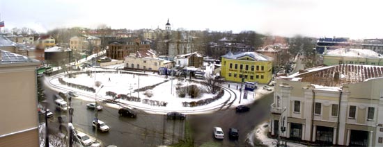 Панорама пл. Батенькова, Томск. Фото для проекта реконструкции площади