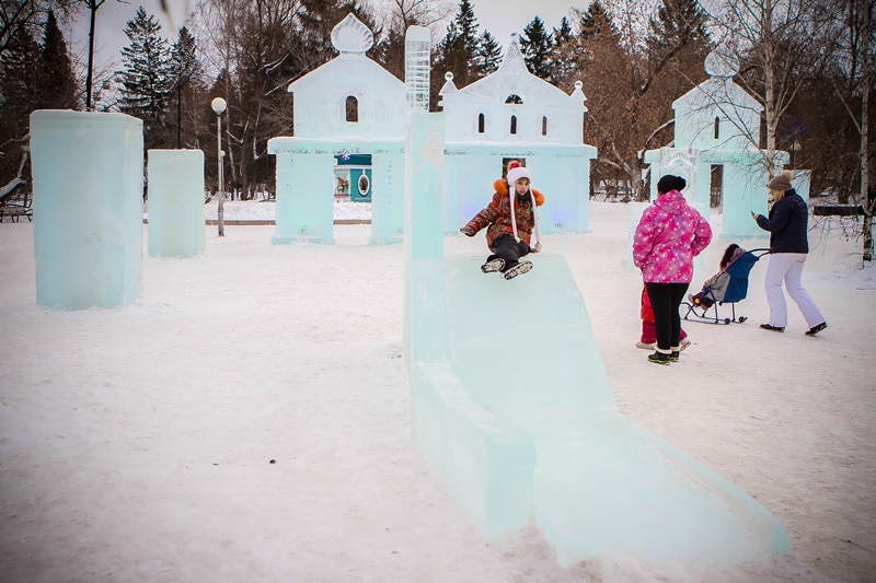 Новый год ❄, Отдых, Томские новости, ледяные горки зимний отдых В Томске обустроят почти 20 деревянных и ледяных горок