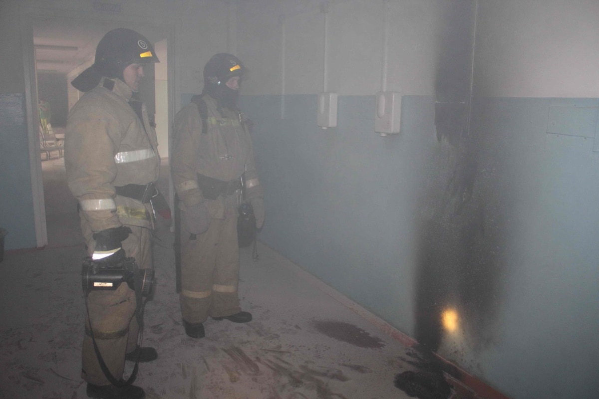 Происшествия, Томские новости, горит пожар гимназия Беринга загорелось сушитель В томской гимназии произошел пожар